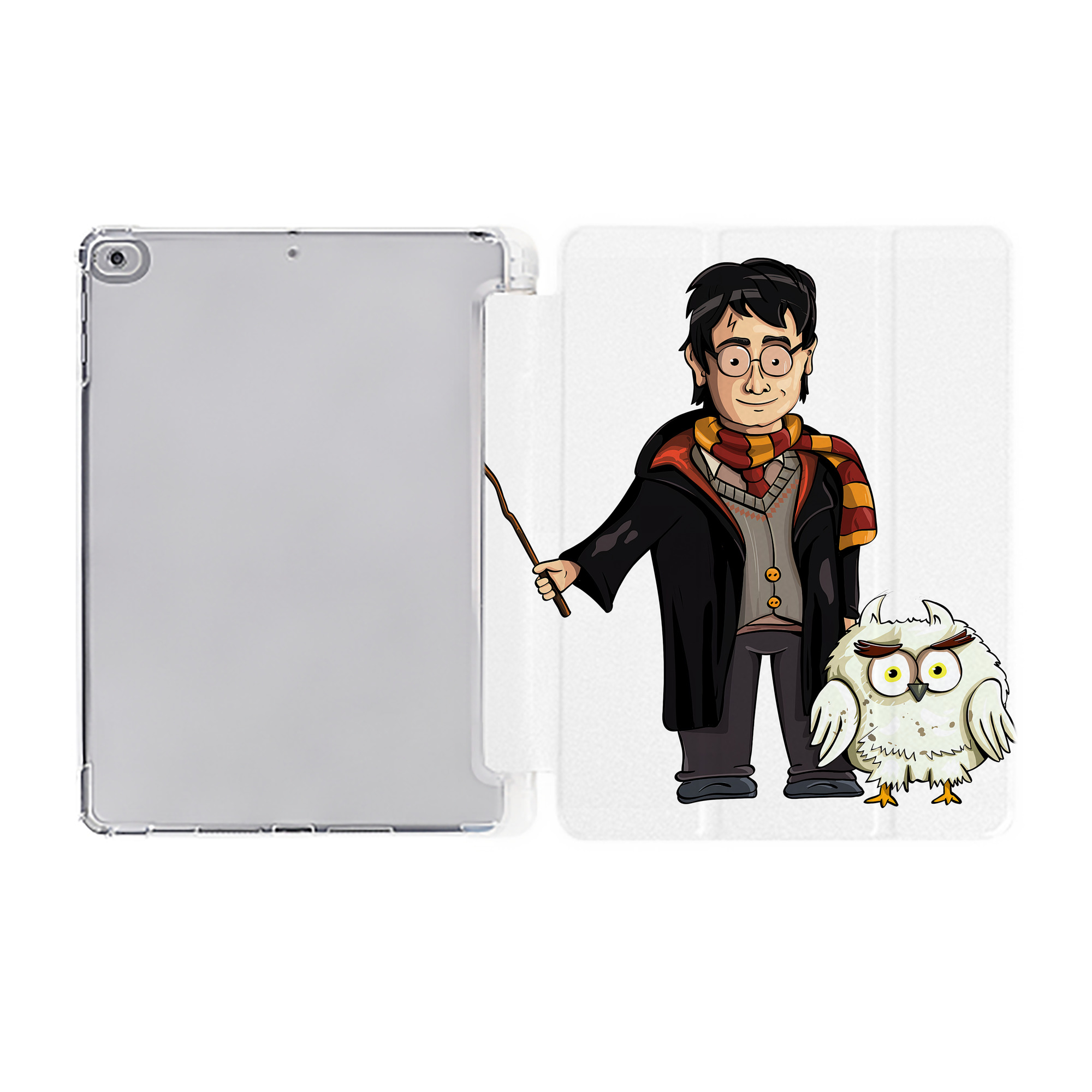 （画像用） Harry Potter ハリー・ポッターシリーズ IPad ケース ペン収納付き 三つ折りスタンド PUレザー×シリコン 対応機種9.5/10.5/10.9インチ